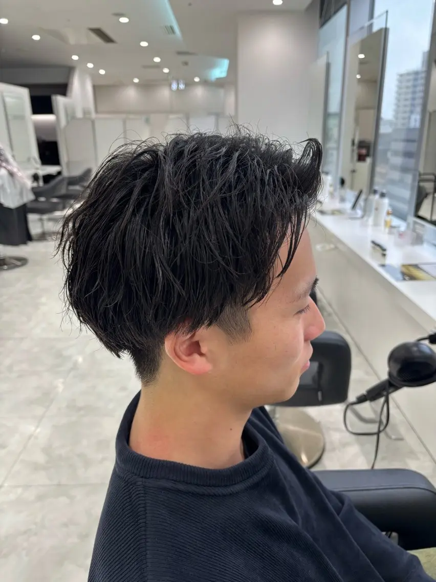 メンズ カット パーマ 銀座/ショート/ メンズ/HINOKIのヘアスタイル