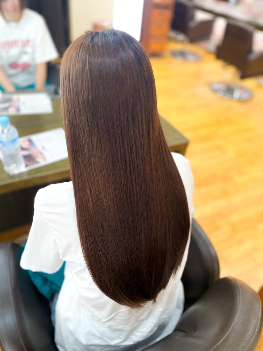 ロング カット ヘアカラー トリートメント 濱口 由華のヘアスタイル