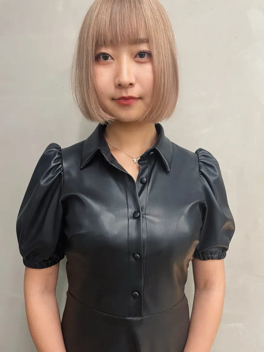 ショート カラー ハイトーンカラー ボブ カット ヘアカラー トリートメント ヘアセット センスをお届けします 大谷将生infpのヘアスタイル