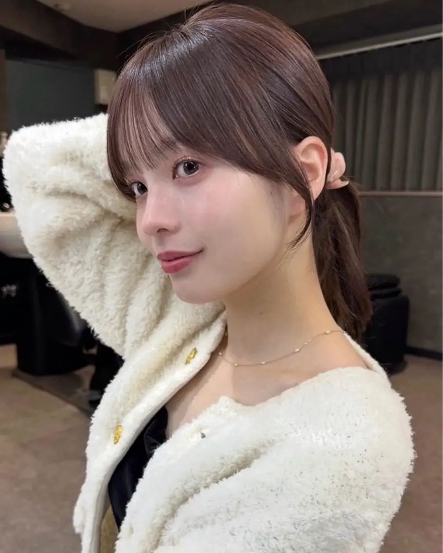 ミディアム カラー カット ヘアカラー トリートメント 新宿/顔周りカット/ レイヤー/がっきーのヘアスタイル