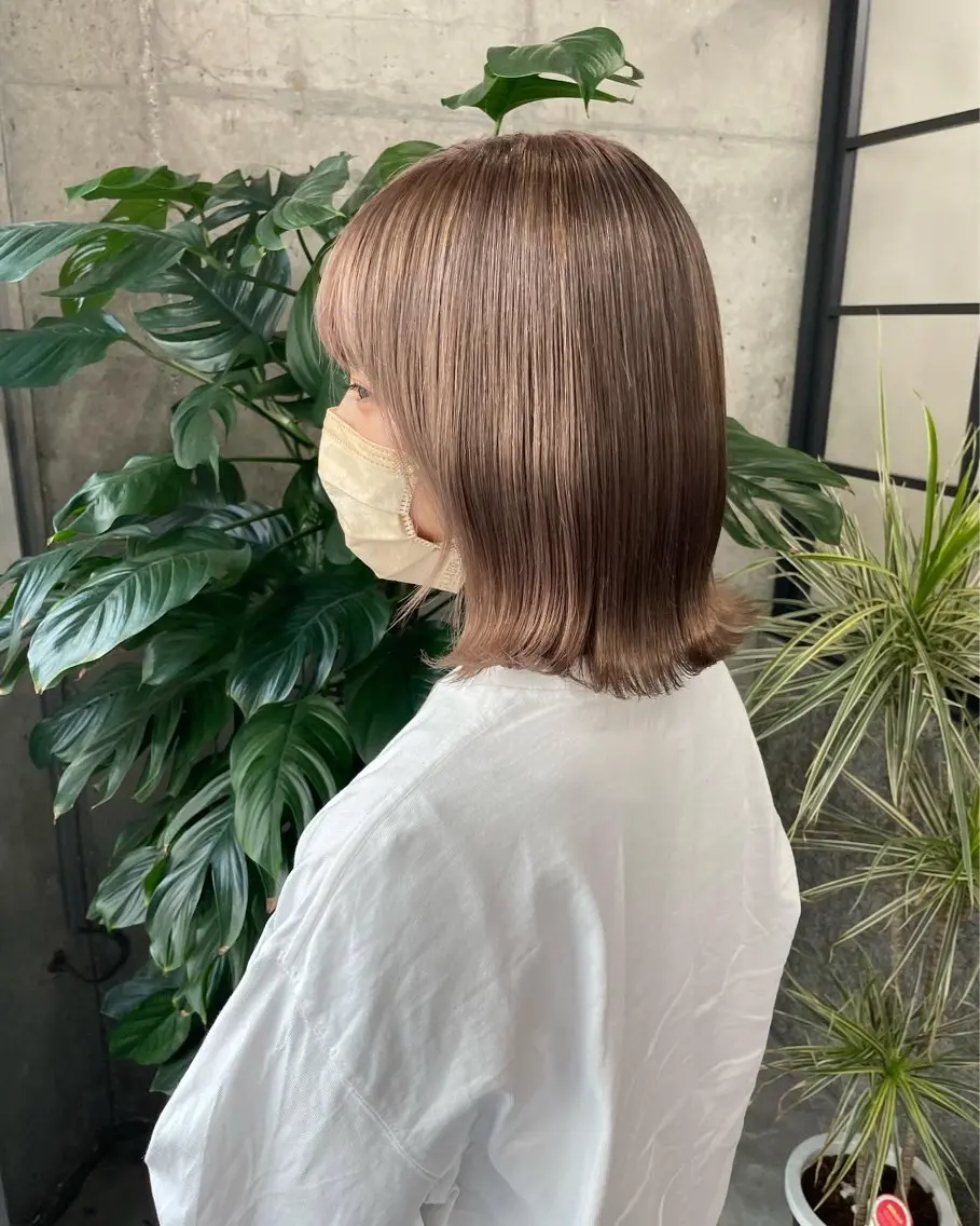 ミディアム カラー ヘアカラー 表参道🌿赤み消し カラー/チナツのヘアスタイル
