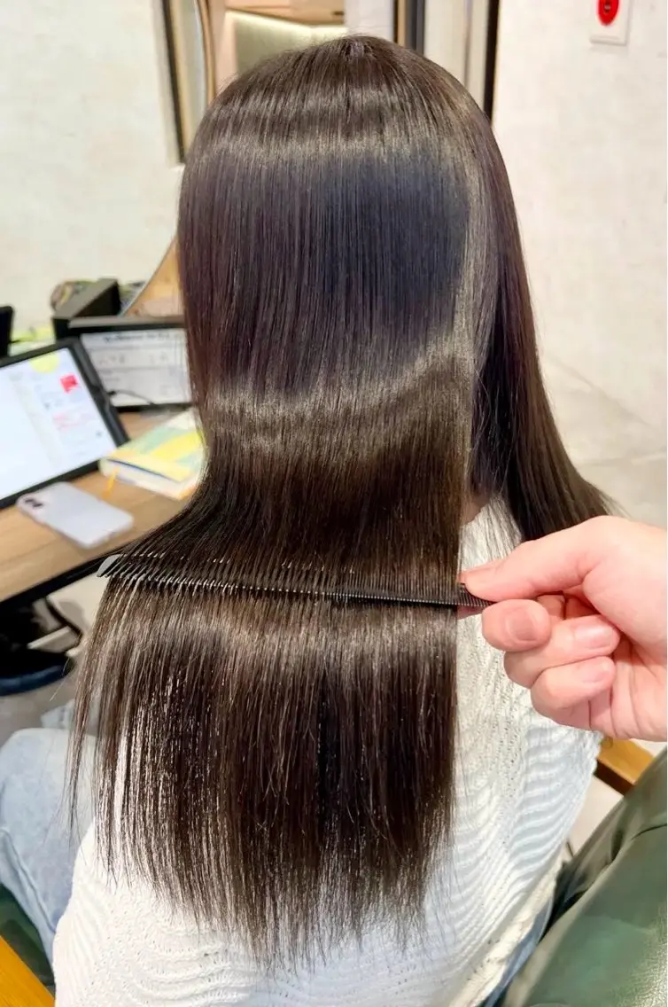 ロング 髪質改善 トリートメント 酸熱トリートメント トリートメント 💎艶髪／縮毛特化 世麗💎のヘアスタイル