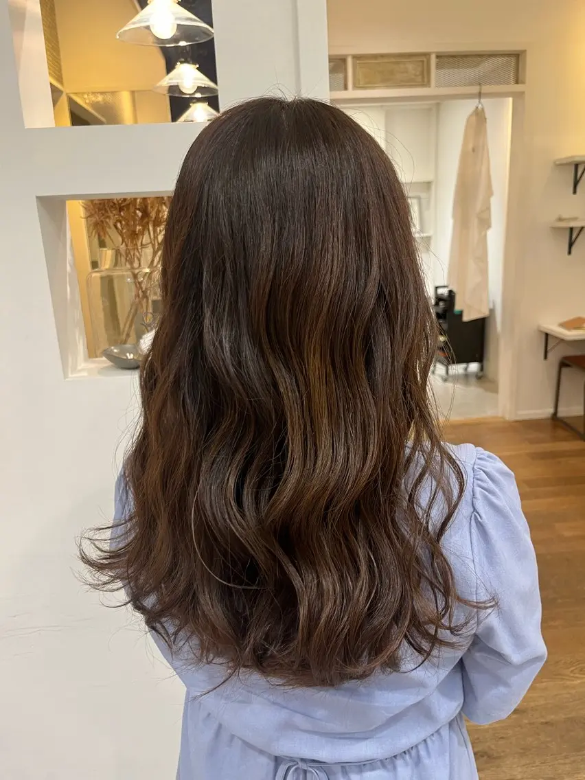 ロング トリートメント カット ヘアカラー トリートメント 無料カットモデル‪✨ ✂️Nanami🌷のヘアスタイル