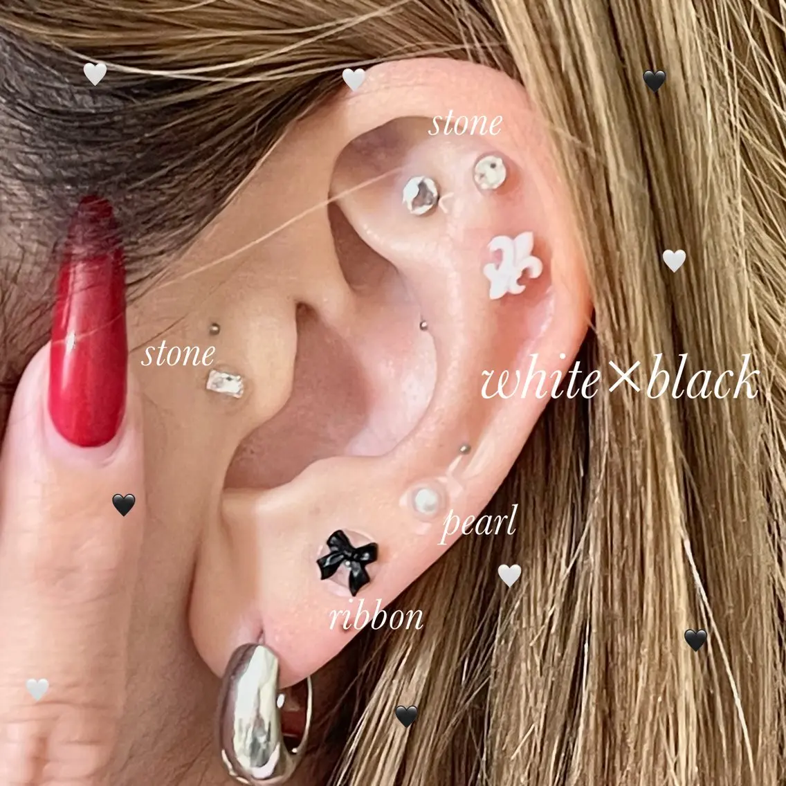 耳ツボジュエリーのみ👂🏻🎀の写真