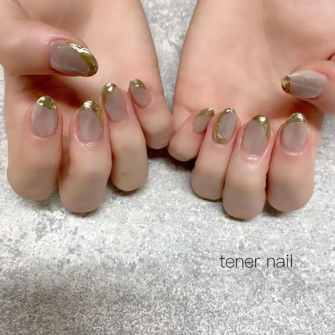 ネイル ミラーネイル ニュアンスネイル テネルネイル tener nailのネイルデザイン