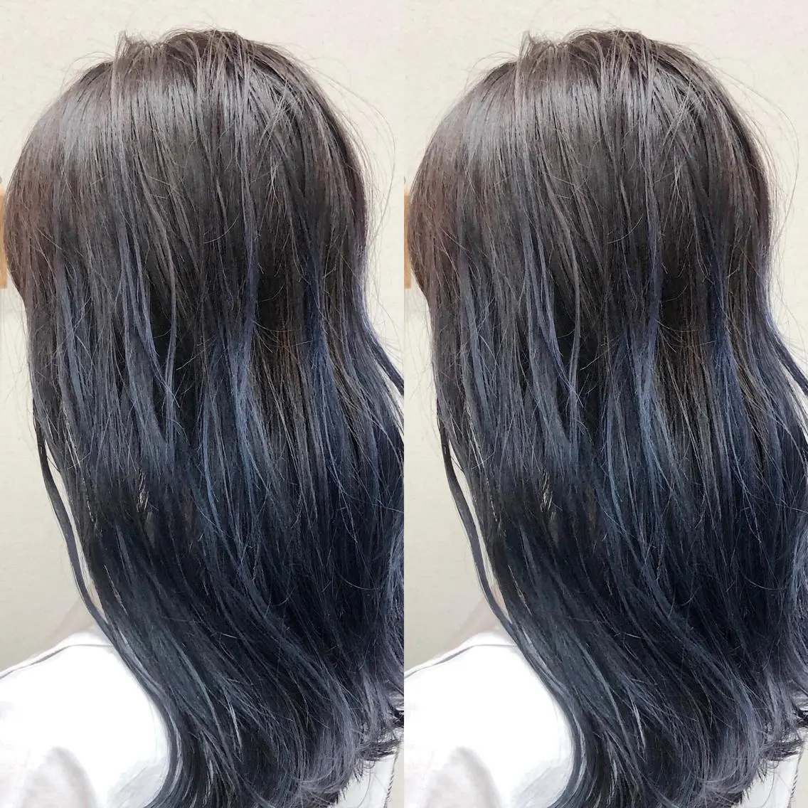 ロング カラー バレイヤージュ グラデーションカラー レイヤーカット 透明感カラー/韓国 ブリーチ/古橋のヘアスタイル