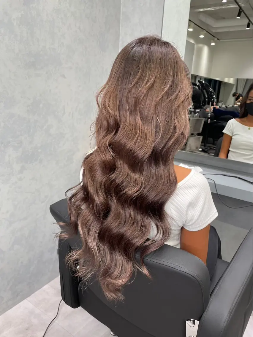ロング シールエクステ ボブ エクステ ハイライト 髪質改善 🦋韓国hair🦋 エクステ店長sakiのヘアスタイル