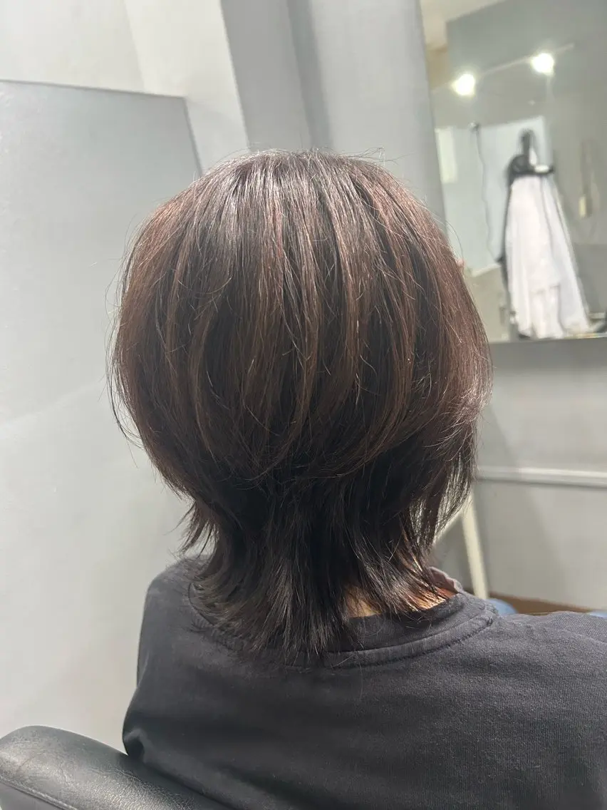【白髪が気になる方必見】白髪ぼかしハイライト＋オンカラー＋3stepコーティングトリートメント✨✨※6枚表面のみの写真