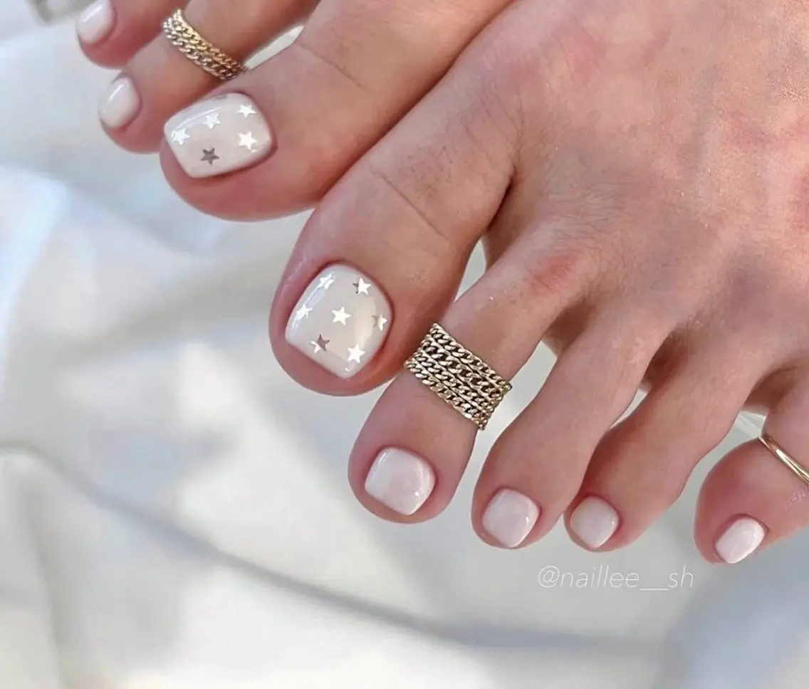 ネイル フットネイル フレンチネイル ジェルネイル マグネットネイル 持ち込み フットネイル Ribbonnail salonのネイルデザイン