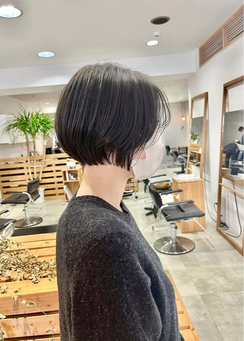 ショート カット ヘアカラー トリートメント Lino by hoNuaのヘアスタイル