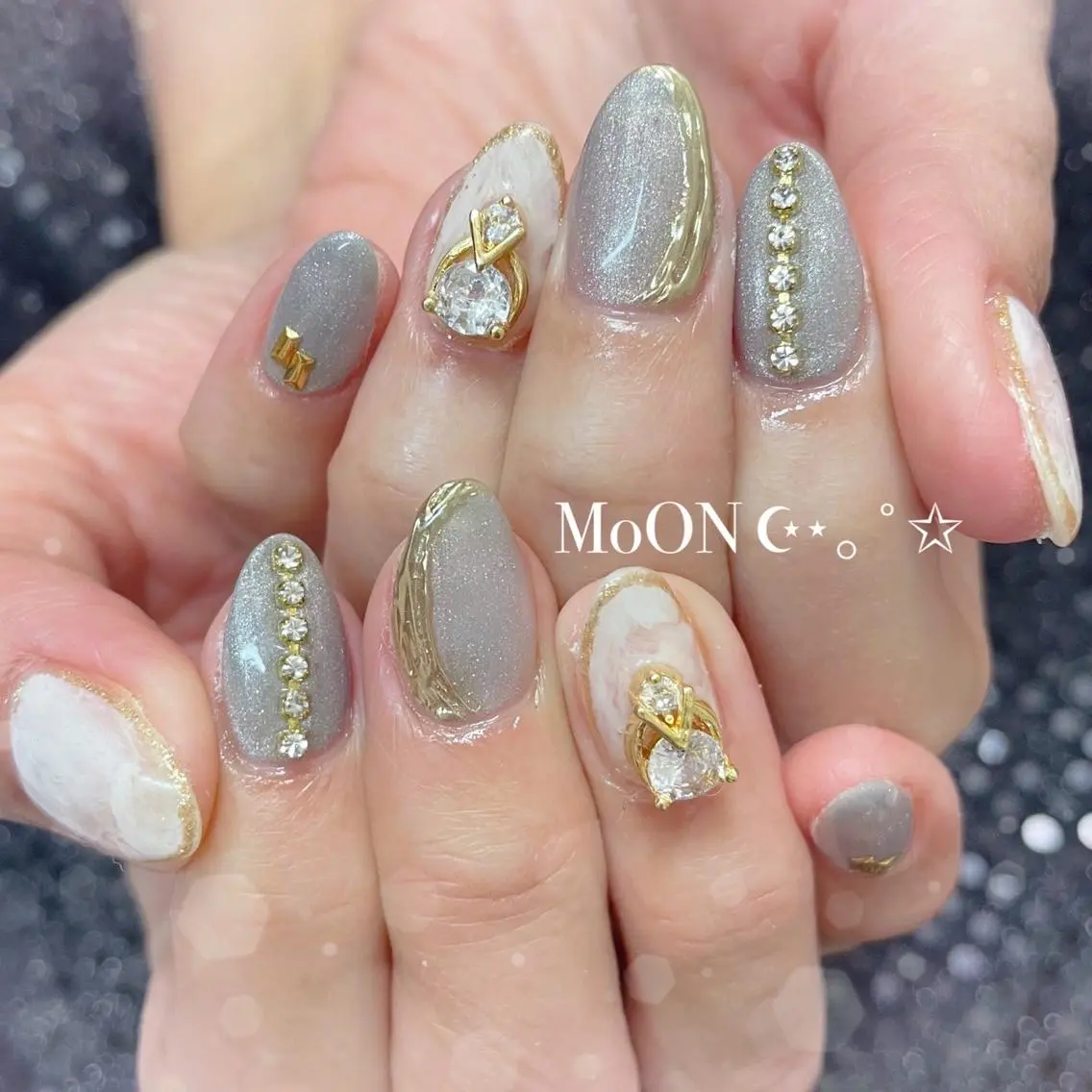 ネイル ハンドネイル ハンドケア MoON...❤︎ MeGuのネイルデザイン
