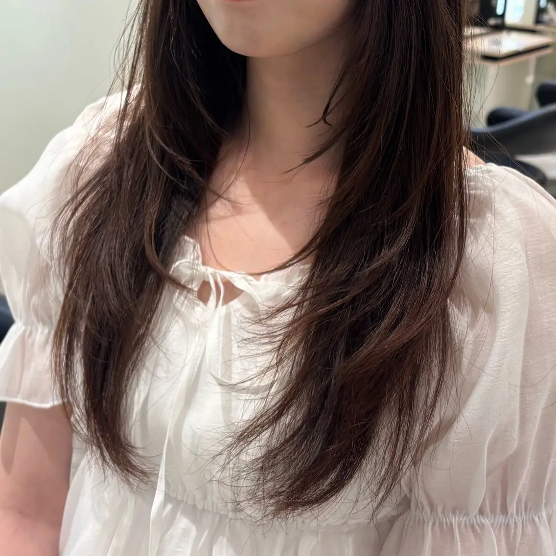カット+髪質改善トリートメント2回転‧⁺ ⊹˚.の写真