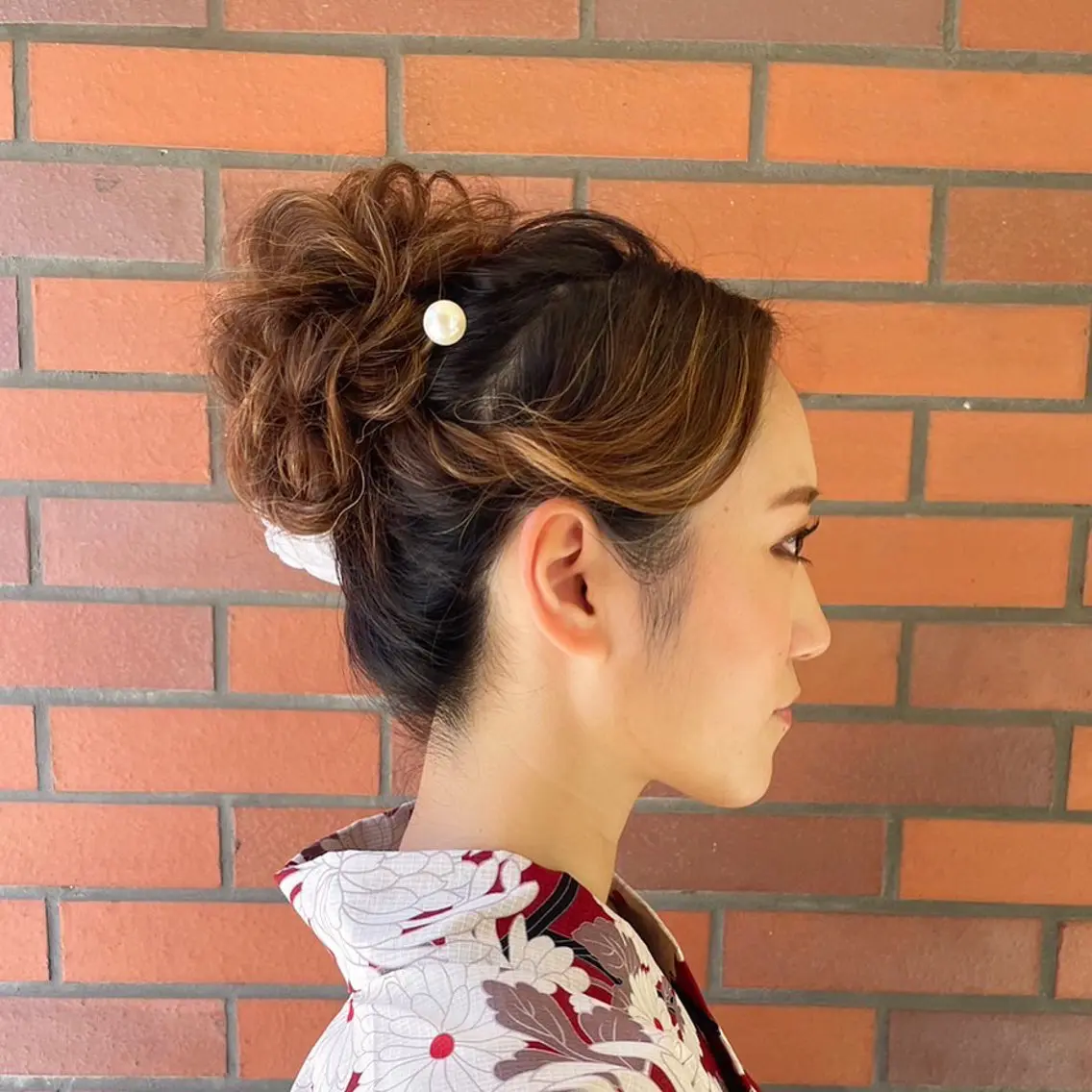ロング ヘアアレンジ 着付け KANA カナのマツエク・マツパデザイン