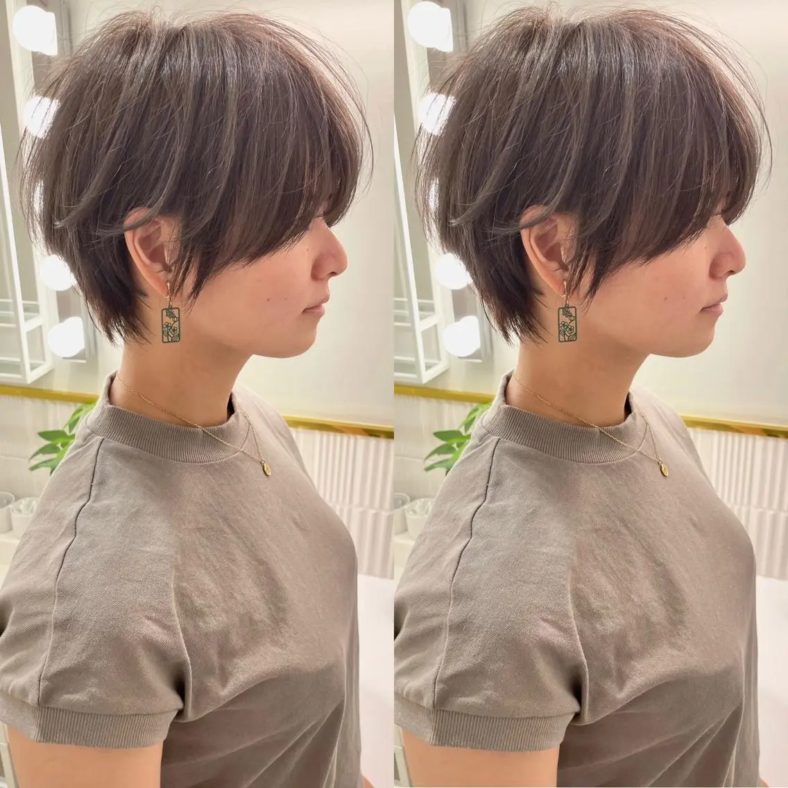 ショート カット ヘアカラー トリートメント 髪質改善will hairdesignのヘアスタイル