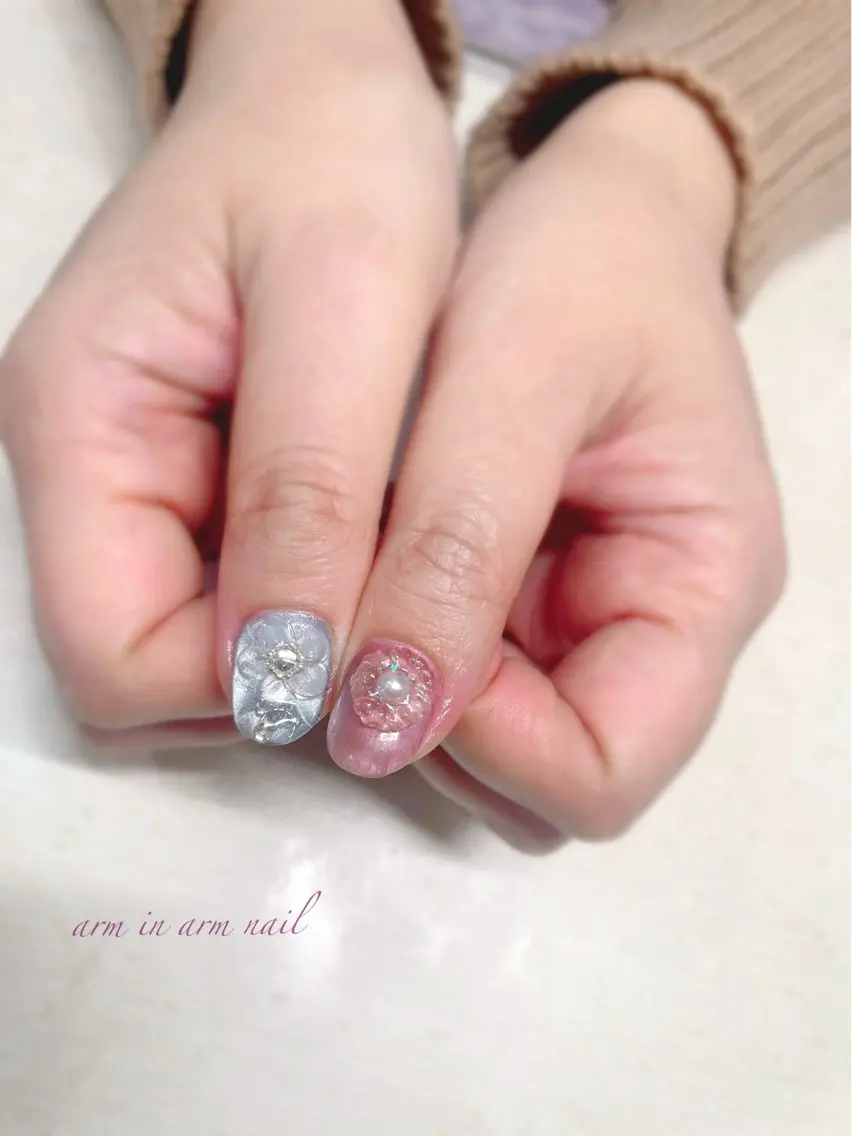 ネイル arm in arm ︎✿Yamamotoのマツエク・マツパデザイン