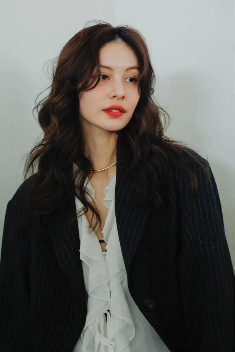 ロング ヘアカラー トリートメント Terve. 水野 菜々香のヘアスタイル