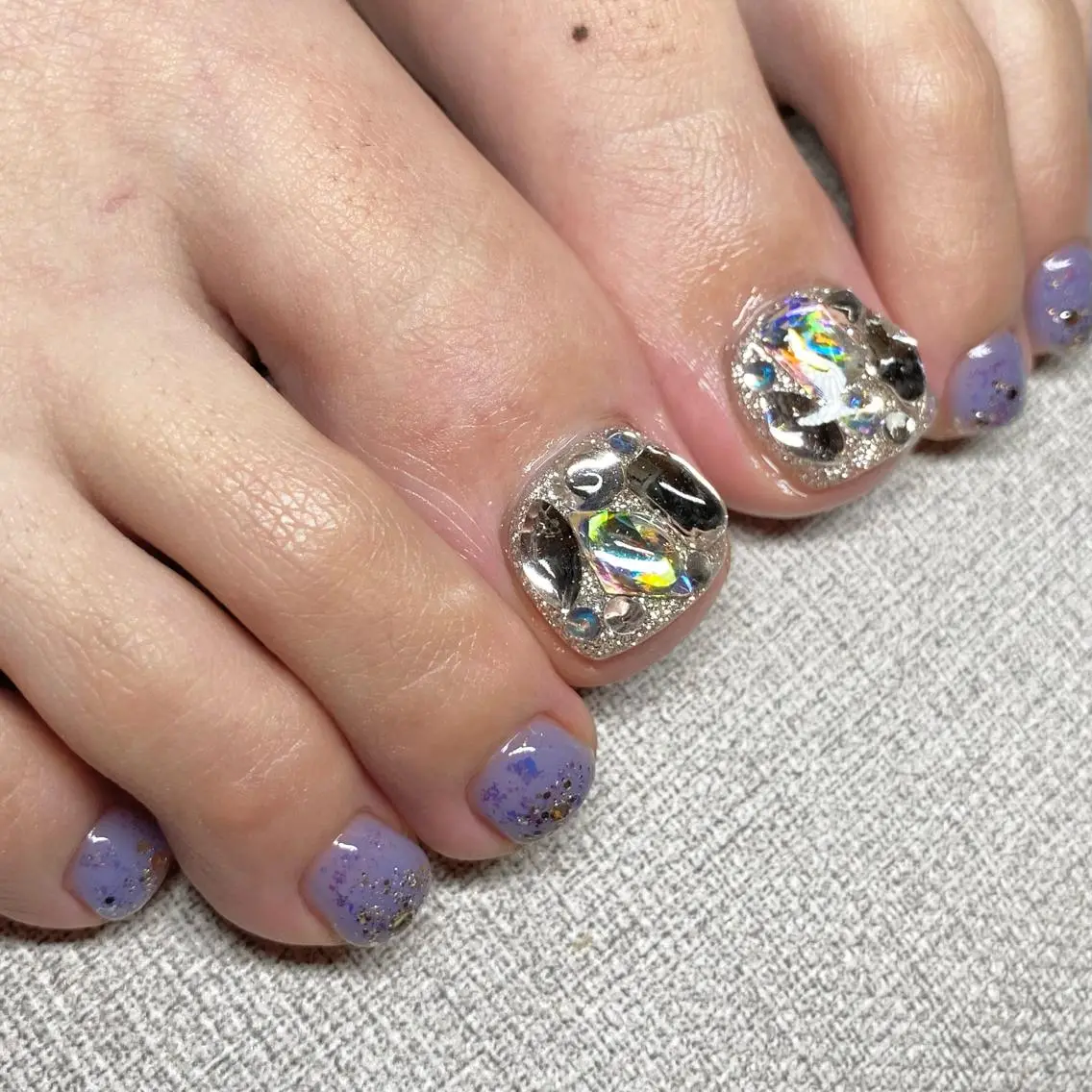 ネイル アートネイル ニュアンスネイル 冬ネイル フットネイル 山田 貴子のネイルデザイン