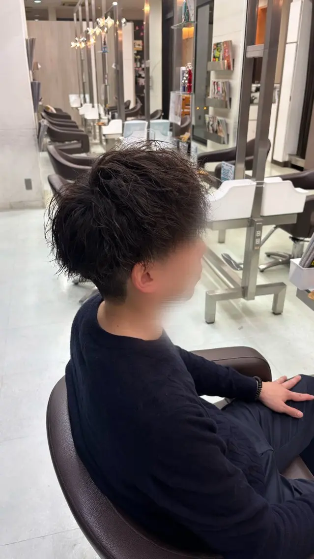 メンズ メンズパーマ カット パーマ WiLL 梶岡日菜のヘアスタイル