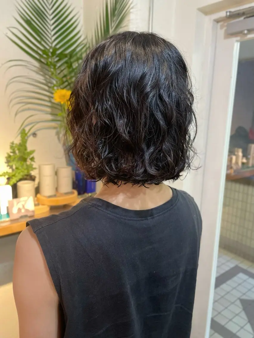 ミディアム パーマ カット ヘアカラー パーマ YUKI 新宿カット パーマ/カラーのヘアスタイル