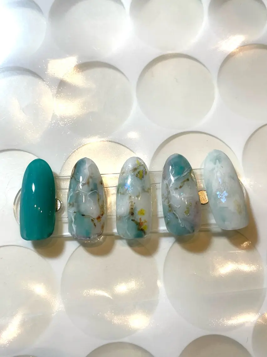 大理石ネイル💅カラーお選びいただけます。🙆‍♂️の写真