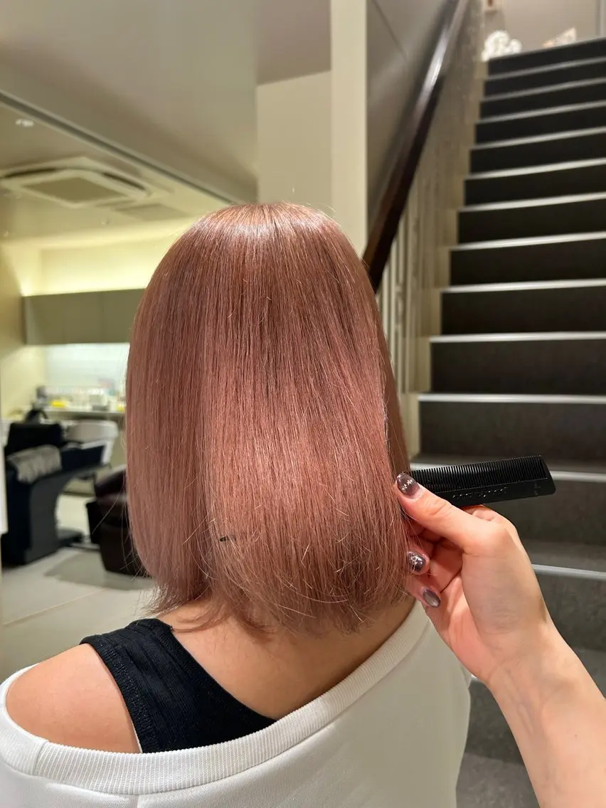 ミディアム カラー ヘアカラー ヘアーズギャラリー 山本愛華のヘアスタイル