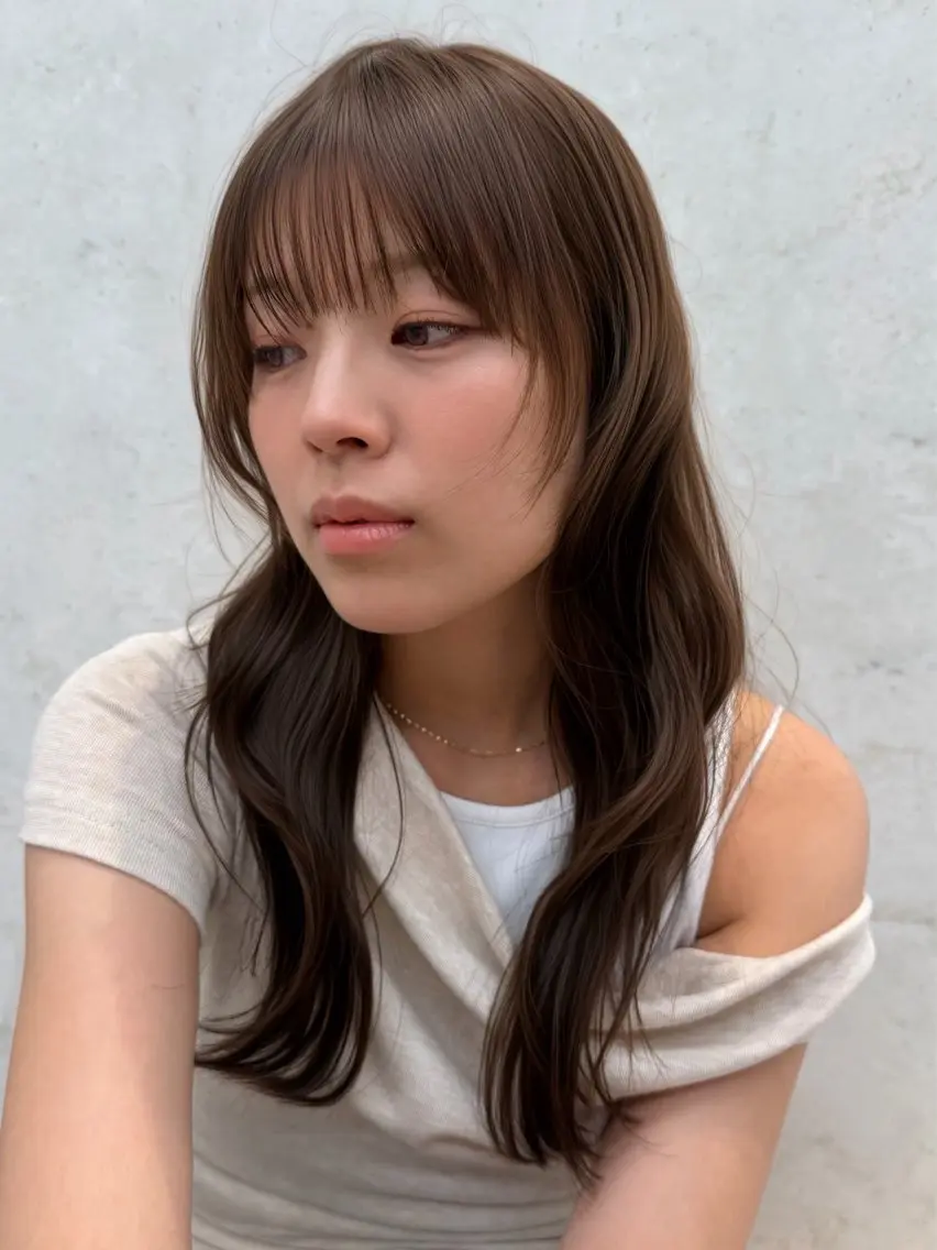 カラー ブラウンカラー 透明感カラー カット ヘアカラー すが みさとのヘアスタイル