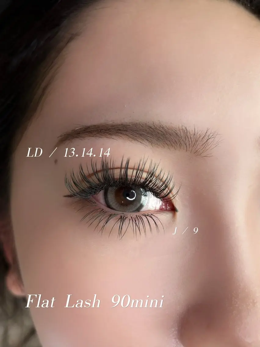 マツエク・マツパ 付け放題 フラットラッシュ Allure ARAREのマツエク・マツパデザイン