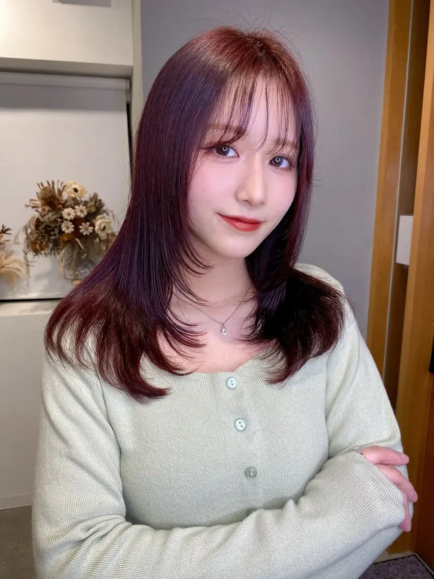 韓国風レイヤーカット+プチ髪質改善TR🎀ིྀの写真