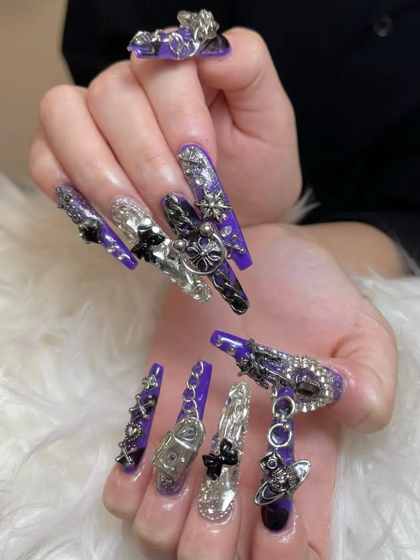 ロング 韓国風ヘア HIKARIHANA NAILのネイルデザイン