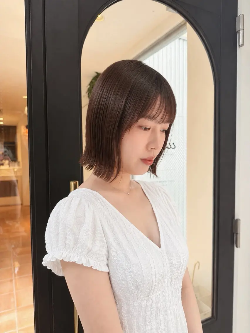 ショート ボブ ルナ/ カットモデル募集中のヘアスタイル