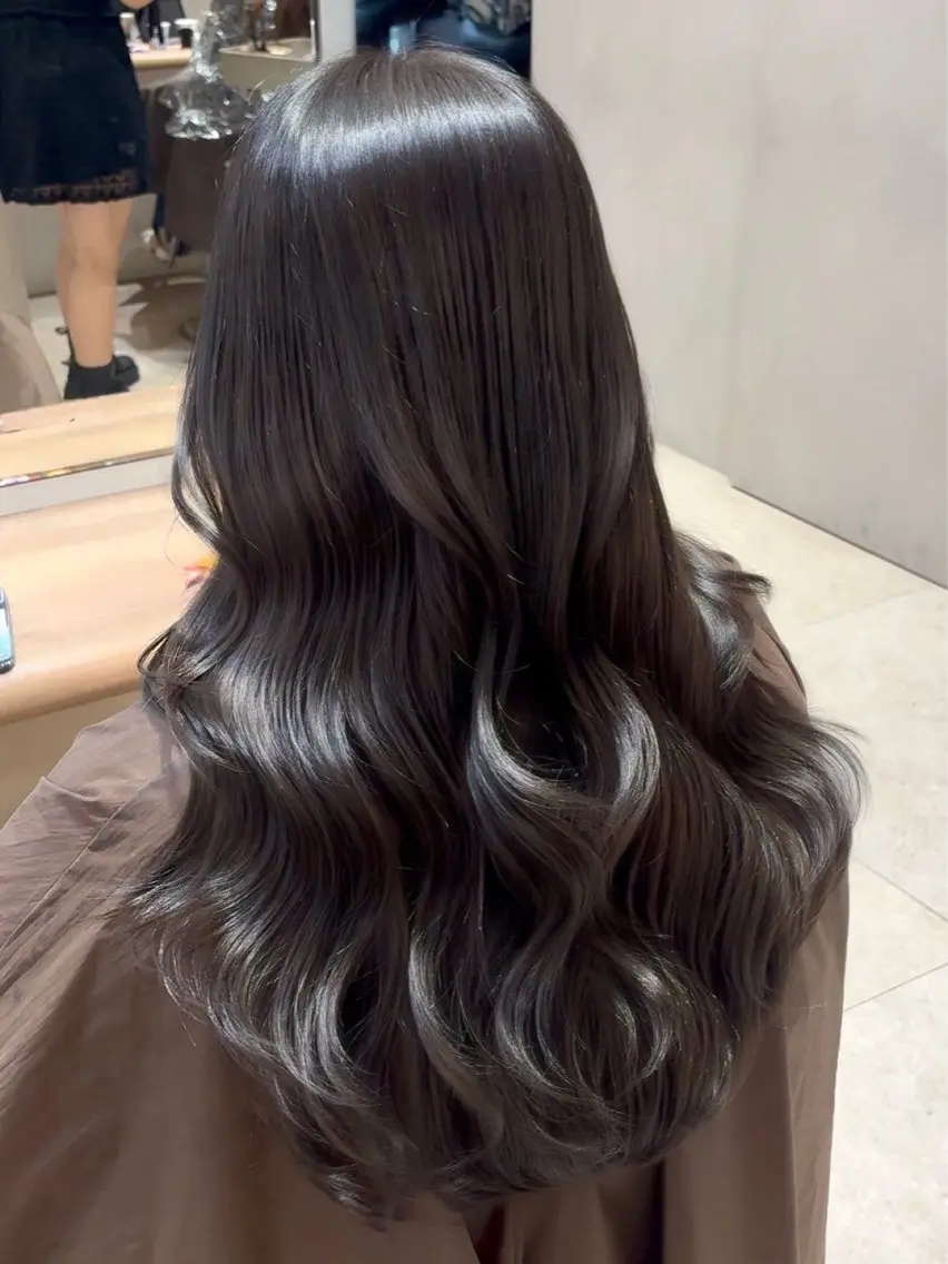 ロング カット ヘアカラー トリートメント Hina/なりたいが 叶う韓国ヘア❤️のヘアスタイル