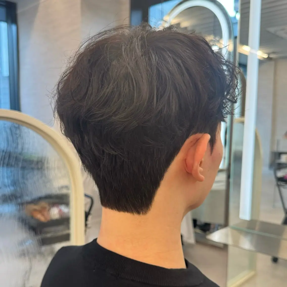 メンズ カット パーマ 韓国式ダウンパーマ 🇰🇷櫻井健のヘアスタイル