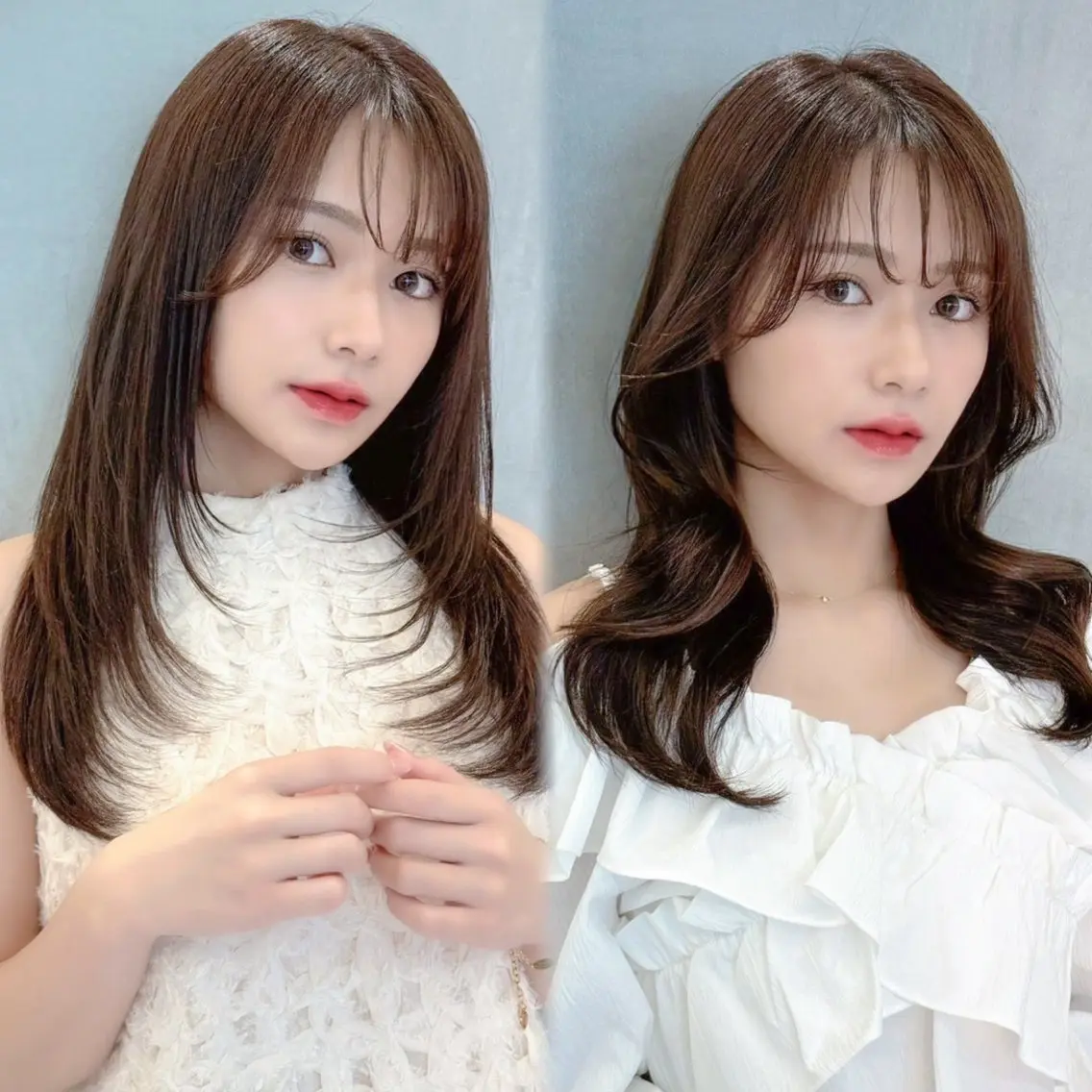 【人気No.1】🎀似合わせカット+透明感カラー🤍+スチーム1steptreatment🫧の写真