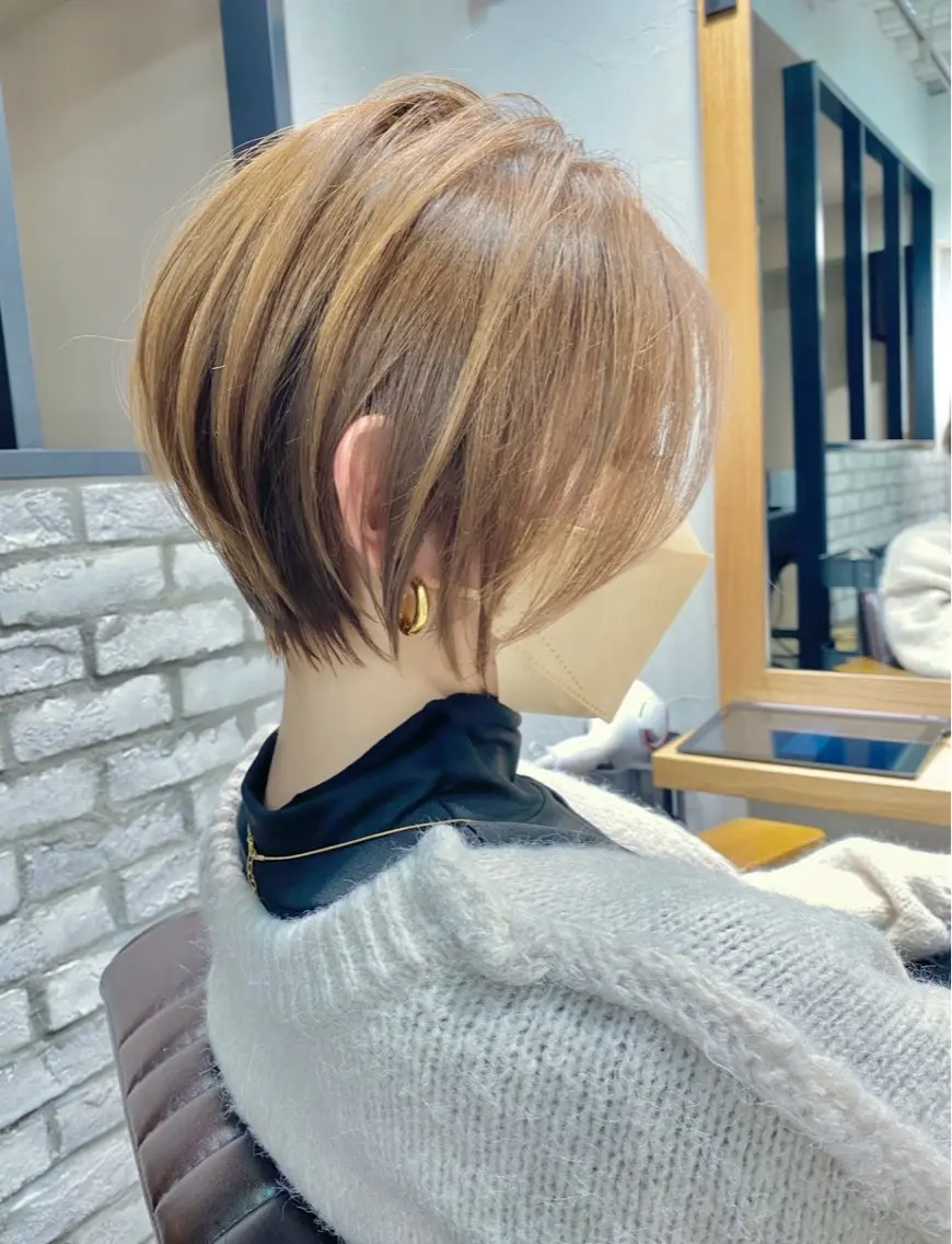 ショート カラー ショートヘア 小顔カット カット ヘアカラー トリートメント 《6月限定🉐価格》 /ショート特化/荒砂のヘアスタイル