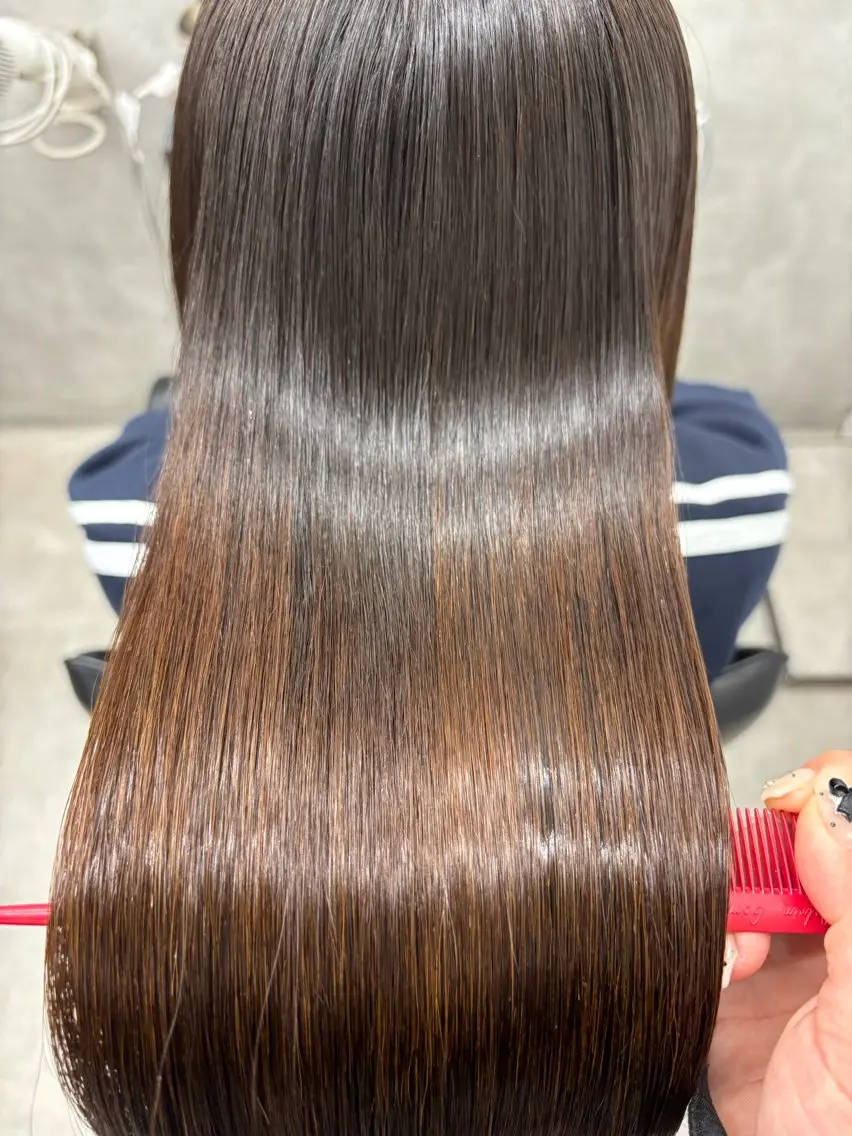 ロング カラー 髪質改善 縮毛矯正 トリートメント すぐ巻ける縮毛矯正 🍀勝倉　麗のヘアスタイル