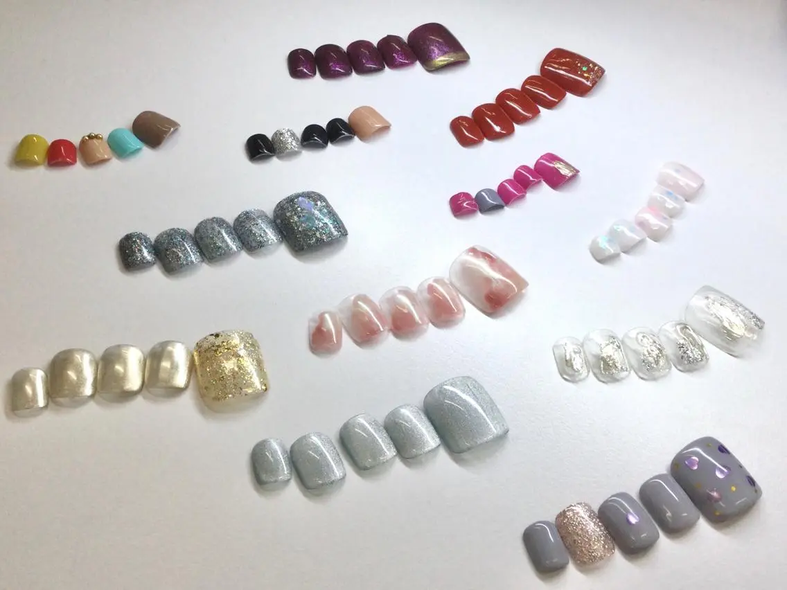 ネイル フットネイル 春ネイル フットネイル nailsalon Mimiのネイルデザイン