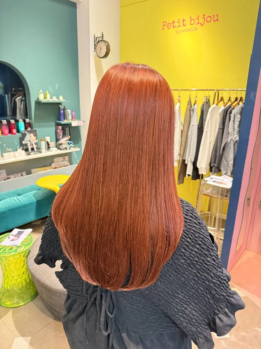 ロング カラー echelle ゆうなのヘアスタイル