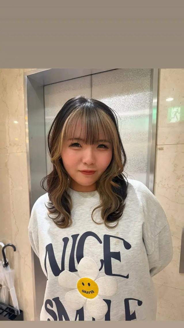 ロング カラー インナーカラー ニュアンスパーマ /ボブパーマriseのヘアスタイル