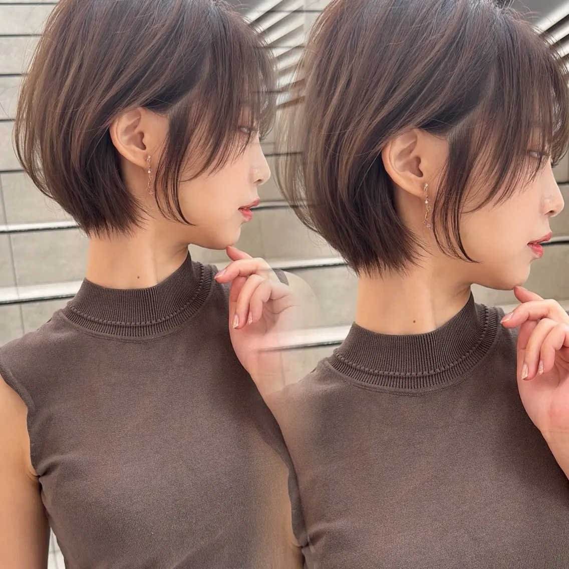ショート カラー カット ヘアカラー トリートメント 美髪縮毛矯正✨🫧 レイヤー川村利幸のヘアスタイル