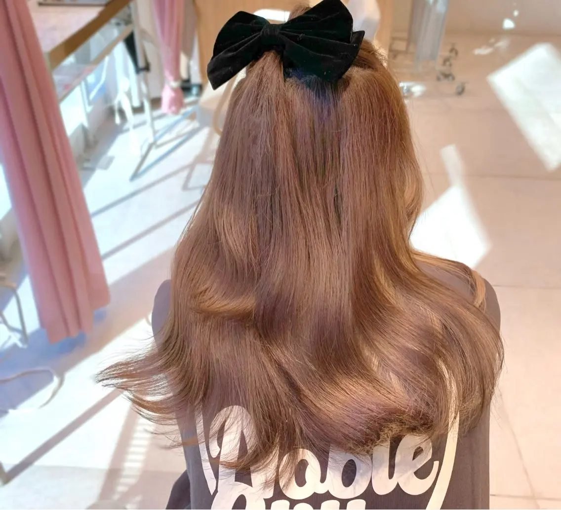 セミロング カラー カット ヘアカラー トリートメント ヘッドスパ ヘアセット 韓国ヘア/レイヤー/ 顔まわり/りょーとのヘアスタイル