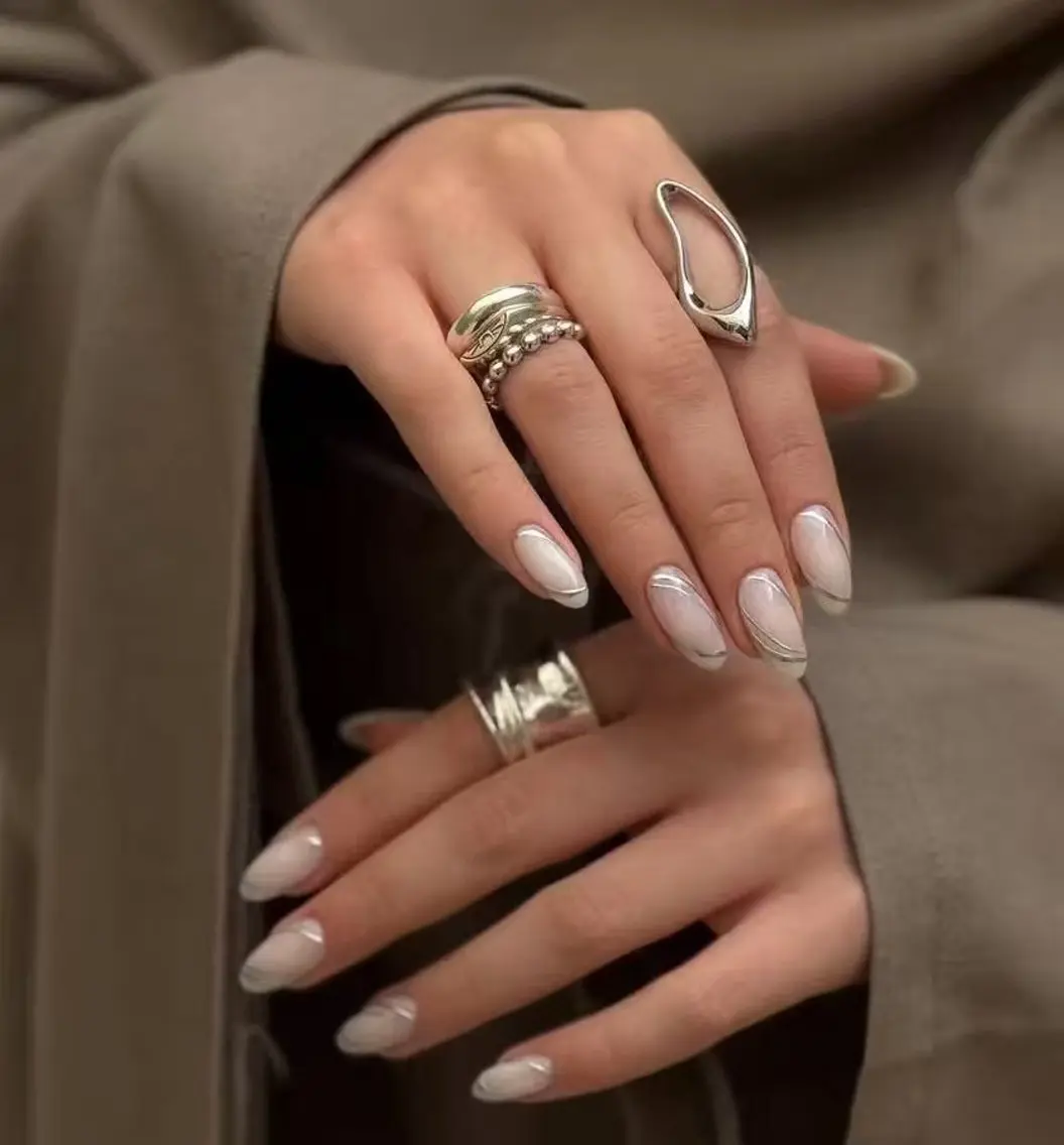 ネイル オーロラネイル フラワーネイル フットネイル フレンチネイル ジェルネイル ハンドネイル BabyYouMi nailのネイルデザイン