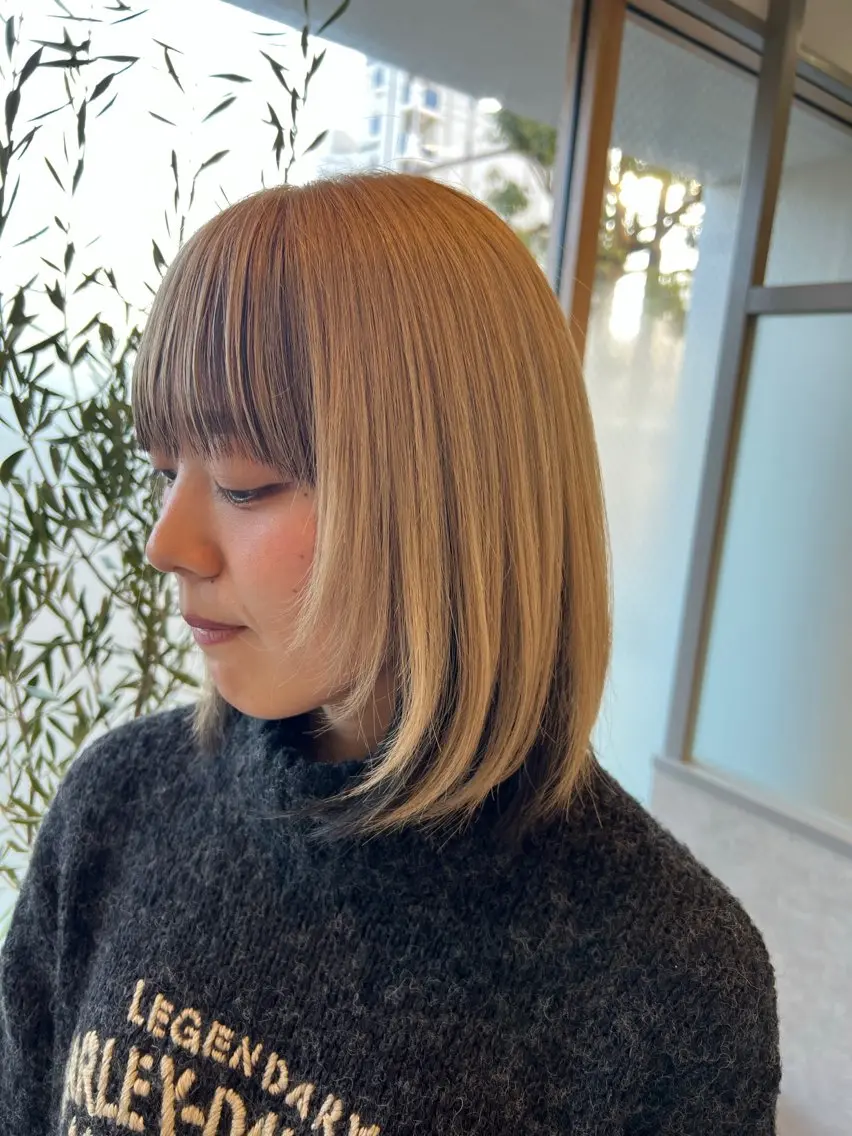 カラー ブリーチ 美髪矯正/髪質改善 🌼 原田 愛弓のヘアスタイル