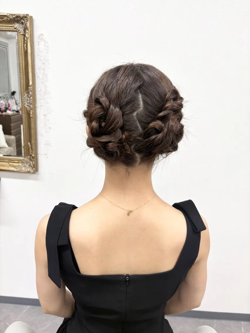 ヘアアレンジ 結婚式・ブライダル ヘアセット ヘアサロン ミカヅキのヘアスタイル
