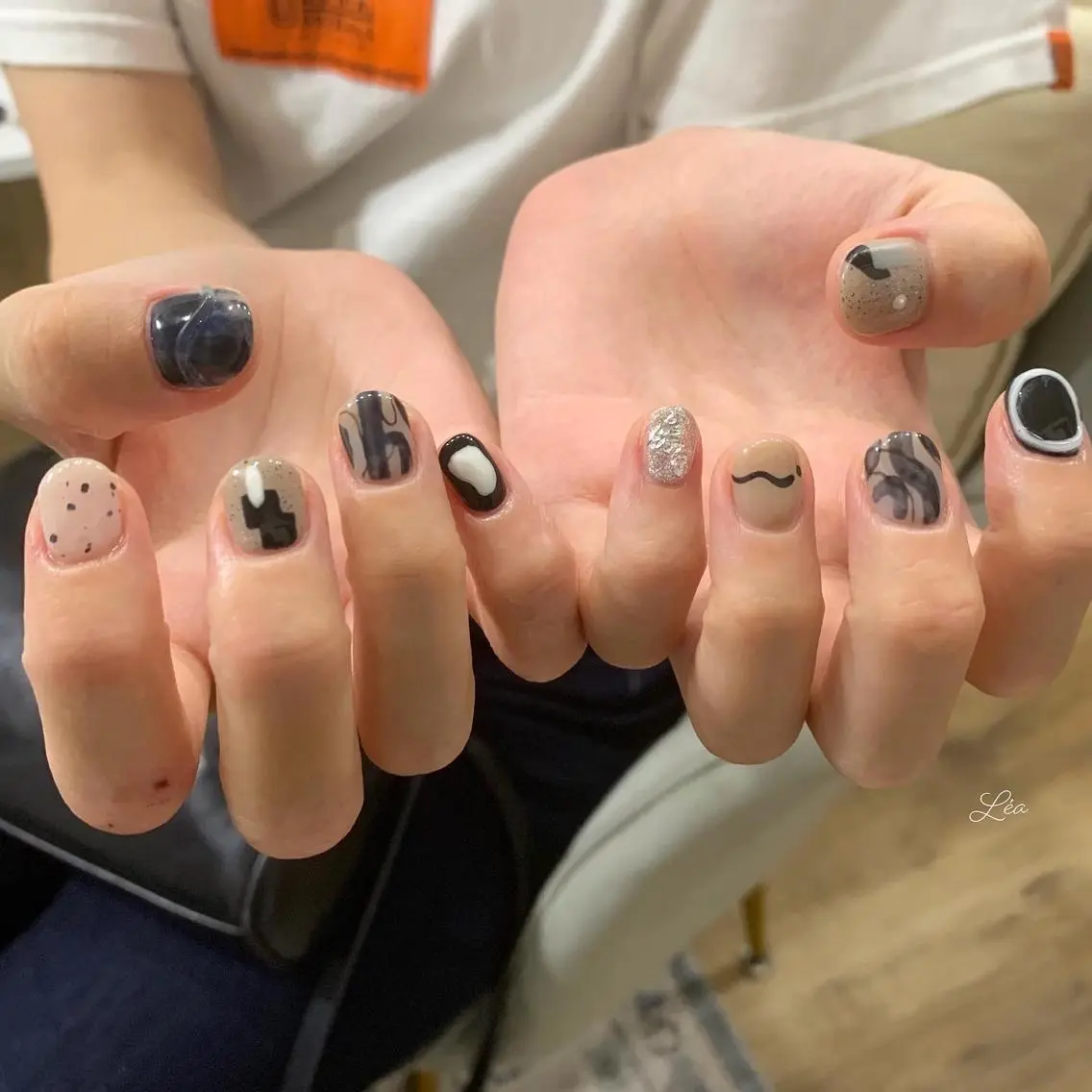 ネイル ジェルネイル 持ち込み パラジェル ソフトジェル Léa nailのネイルデザイン
