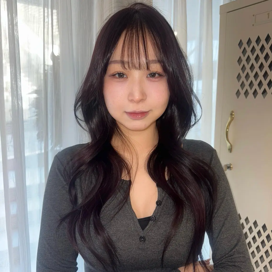 ロング カラー カット ヘアカラー トリートメント 韓国ヘア 🇰🇷 natsukiのヘアスタイル