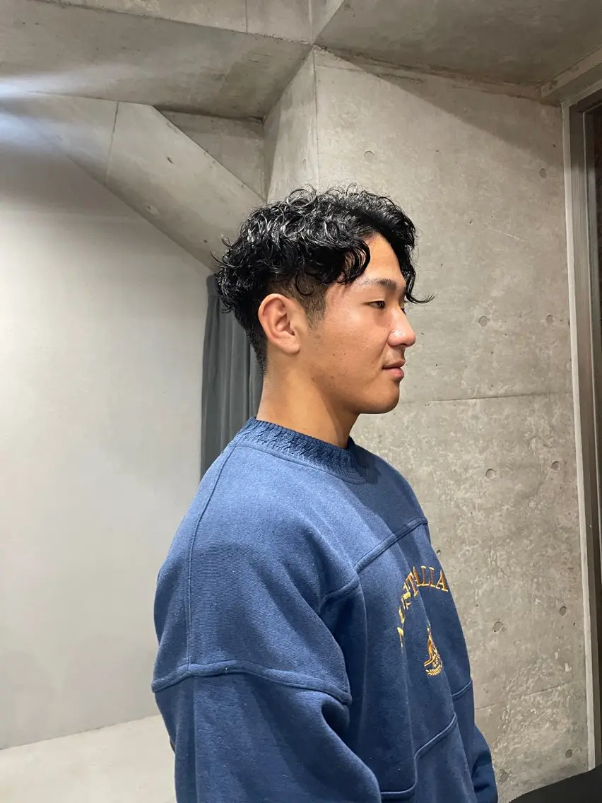 ショート カラー パーマ メンズ カット ヘアカラー トリートメント 表参道🌿赤み消し カラー/チナツのヘアスタイル