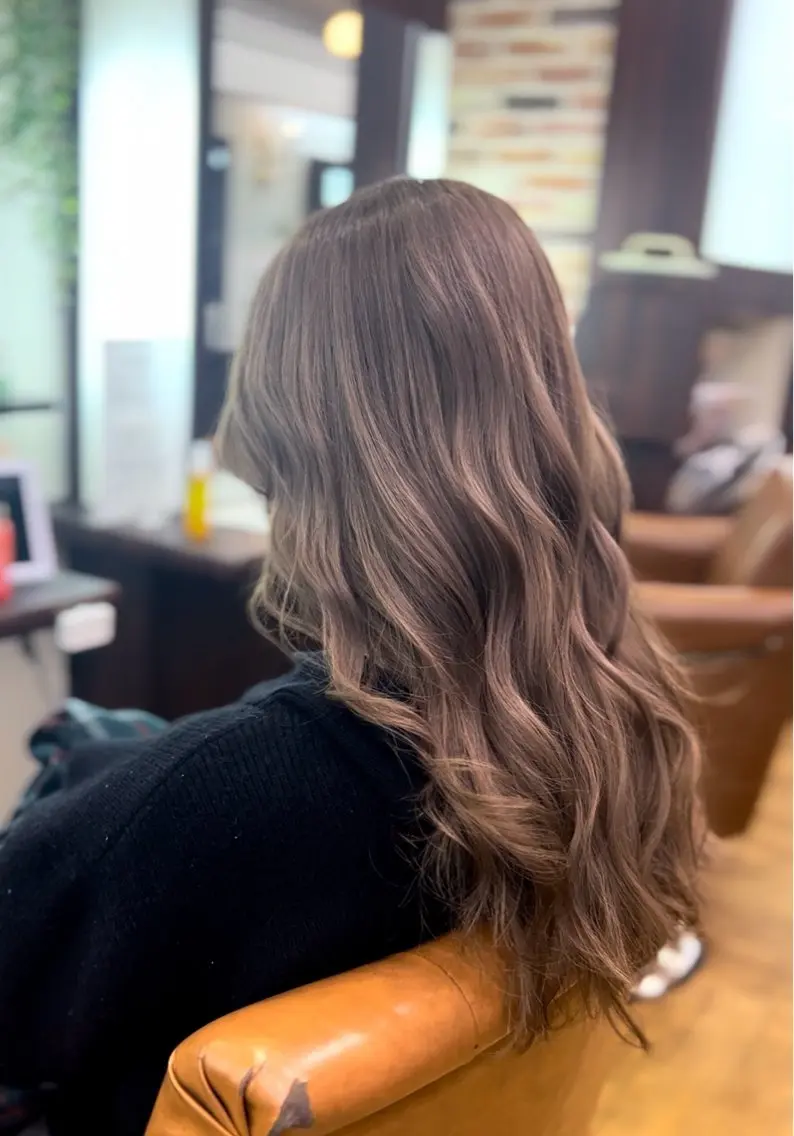 ロング カラー ベージュカラー ミルクティーベージュ ✨透明感カラー✨ 大和のヘアスタイル
