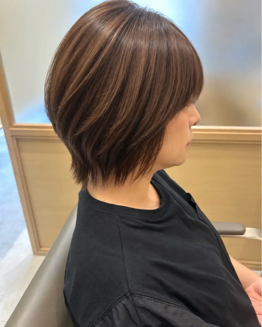 ミディアム カラー トリートメント カット ヘアカラー トリートメント ヘッドスパ 久木原 ゆりのヘアスタイル