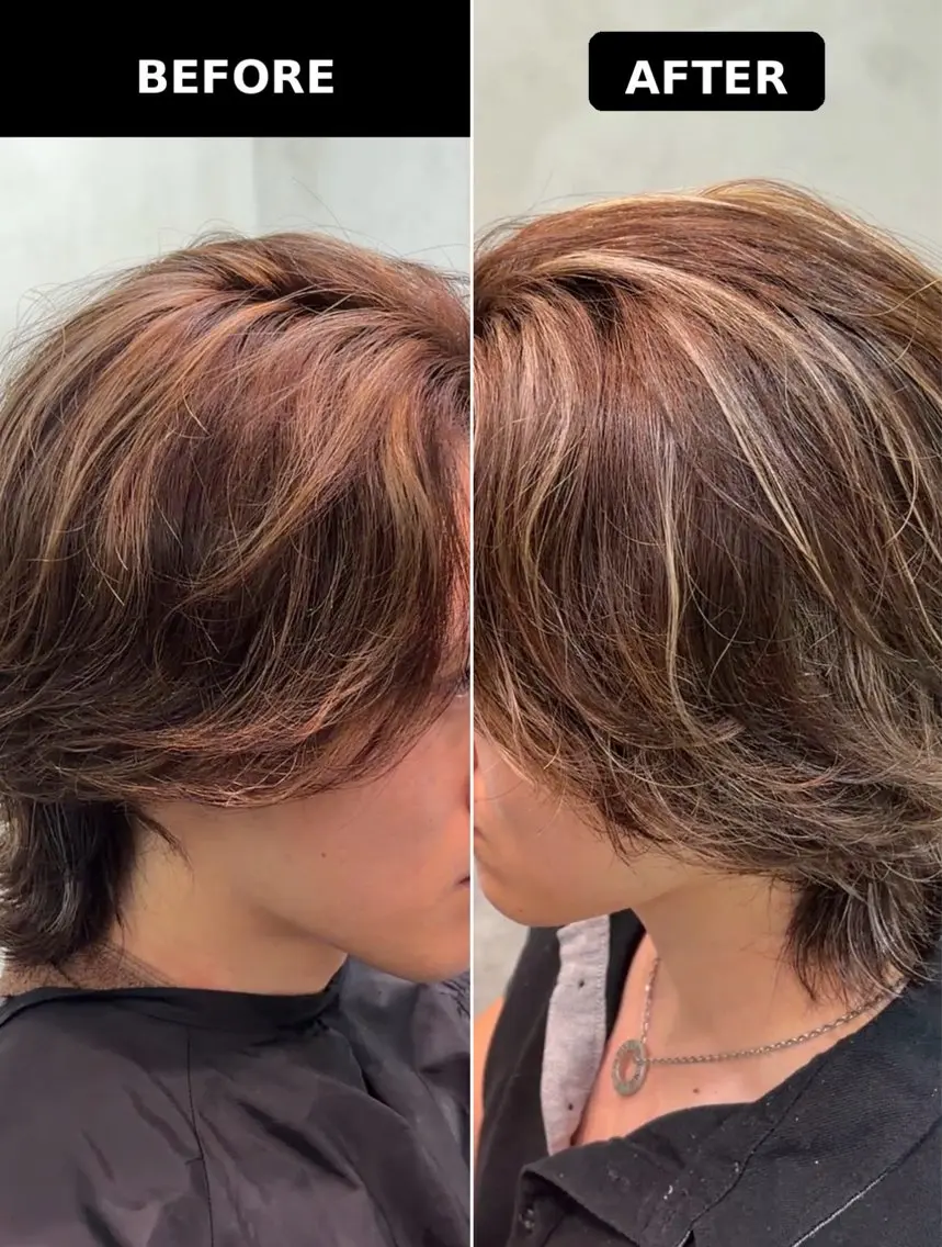 カラー ハイライトカラー ヘアカラー パーマ特化 神谷和輝のヘアスタイル