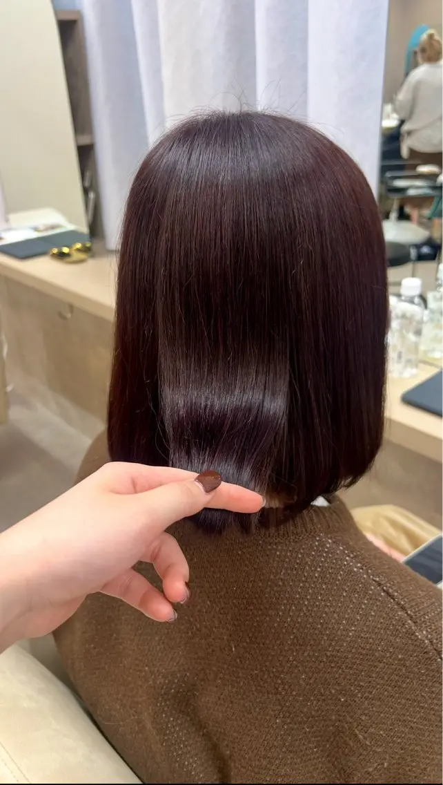 ショート カラー 髪質改善 縮毛矯正 トリートメント ヘアカラー 山下 稚葉 艶髪/透明感カラーのヘアスタイル